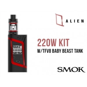 SMOK Alien 220W kompletní set s TFV8 Baby Červeno-černý