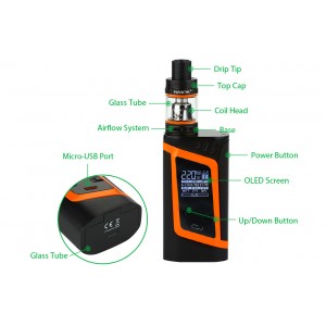 SMOK Alien 220W kompletní set s TFV8 Baby oranžový