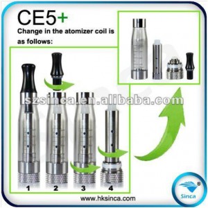  bezknotový clear echomizer ce5+  čirý ,rozebiratelný